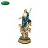 Wholesale Resin Religious Virgen with Children Statue for Decoration