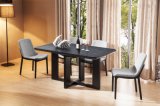 Tempered Glass with Burnt Stone Top Dining Table (CT-2031)