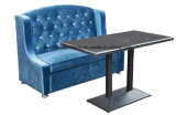 Blue Fabric Sofa Loveseat for coffee Shop