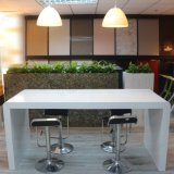 White Corian Solid Surface Bar Table
