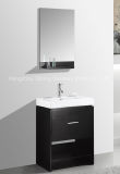 Modern Solid Wood Floor Standing Waterproof Bathroom Furniture with Mirror