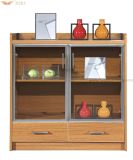 Wooden Tea Cabinet with Glass Doors for Hotel Furniture (HY-C07)