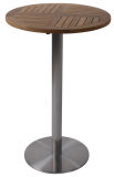 Stainless Steel Outdoor High Round Bar Table