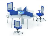 3-Pax L Shaped Workstation of Office Furniture (SCDK1016-25)