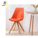 Upholstered Replica Soft Cushion Star Solid Wood Plastic Dining Chair