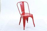 Stackable Metal Frame Iron Colorful Metallic Top Metal Chair Zs-T01