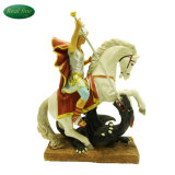 Home Decoration Roman Soldier Statue with Horse