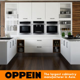 Indonesia Modern White U Shape Kitchen Cabinet (OP15-M06)