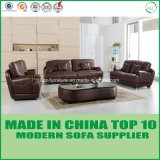 European Style Modern Office Funtiure Leather Sofa with Feather