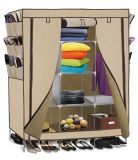 Custom Portable Clothes Closet Wardrobe Non-Woven Fabric Storage Organizer with Shelves, Various Colors