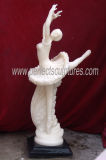 Dancer Girl Marble Figurine Stone Carving Italian Sculpture Hotel Statue (SY-X1149)