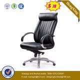 Aluminum Stainless Steel Elegant Genuine Leather Ergonomic Office Chair (HX-AC027A)