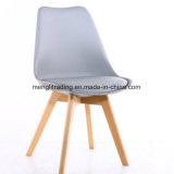 Beech Wood Legs Plastic Chair