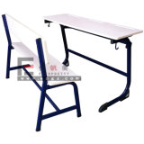 Classroom Double Desk and Chairs, Double Student Desk Chair, Double Desks and Chair for School