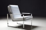 Stainless Steel Frame Modern PU Leisure Chair (EC-047)