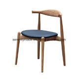 Replica Furniture PU Seat Wooden Dining Chair for Cafe Use