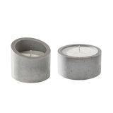 Wholesale Concrete Pot White Cement Candle Holder Jar