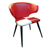 PU Leather Metal Leisure Restaurant Cafe Chair (JY-R45)
