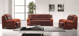 Cheap Price Real Leather 3 Seat Sofa Couch (FOH-6622)