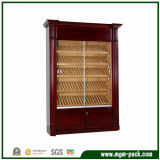 Commercial Cherry Wood Cigar Cabinet with Glass Doors