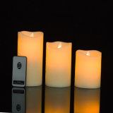Color Changing Real Wax LED Candle for Home Decoration