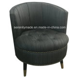 Lazy Creative Black PU Leather Round Single Lounge Uphostery Sofa Chairs