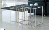 Stainless Steel Tempered Glass End Table