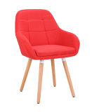 Modern Design Wooden Garden Fabric Leisure Chair