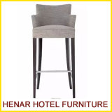 Comfortable Wooden Upholstered Chairs New Style Bar Stool with Footrest