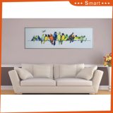 Modern Design Colorful Birds Wholesale Oil Painting Art on Canvas for Home Decoration