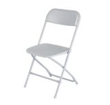 White Plastic Folding Chair for Commercial Event Use