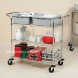 NSF Metal Utility Cart / Service Trolley for Hospital (CJ904590A3CW)