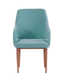 Fabric Upholstery Solid Wood Legs Occasional Chair