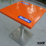 Custom Logo Square Artificial Marble Dining Table with Top Quality (T171010)