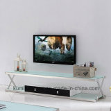 Glass Top Stainless Steel Cabinet TV Stand