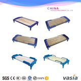 Single Bed Design Factory Safety Plastic Cloth Furniture Children Bed for Kindergarden