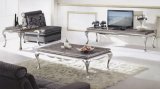 2017 Simple Design Metal Coffee Table with Marble Top