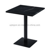 Black Stone Top Reataurant Table with Metal Leg for 2 Person (SP-RT584)