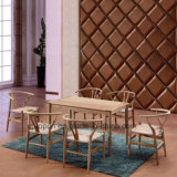 Modern Ash Wood Restaurant Dining Table and Chair (SP-CT721)
