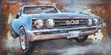 Car 3 D Metal Oil Painting