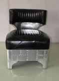 Home Furniture Aluminum Vintagel Leather Chair