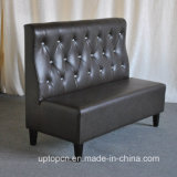 Wholesale Upscale Black Leather Uphostery Booth Sofa (SP-KS304)