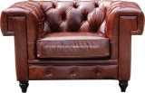 Classic Vintage Leather Chesterfield Sofa