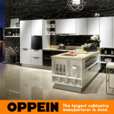 Oppein Modern Unbreakable Tempered Glass Kitchen Cabinet (OP14-094)