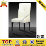 Strong White Leather Dining Chair