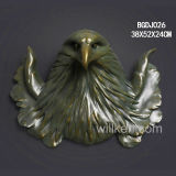 Resin Animal Head Wall Decoration Anituque Eagle Head Statue