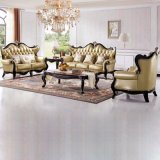 Leather Sofa for Living Room Furniture / Wood Sofa (918)
