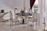 Round Banquet Dining Table with Chairs