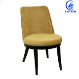 Foshan Production Comfortable Aluminum Wood Imitation Frame Dining Chair