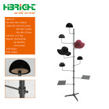 Metal Hook Hat Cap Floor Display Rack Display Stand for Retail Store